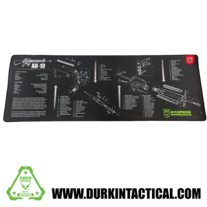 Durkin Tactical AR-10 Jumbo Black Gun Cleaning Mat 44"x15"