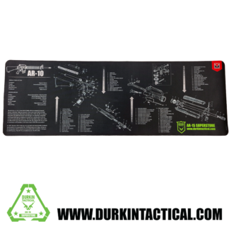 Durkin Tactical AR-10 Black Gun Cleaning Mat 36"x12"