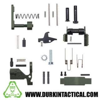 OD Green AR-15 Lower Parts Kit Except Trigger, Hammer, and Grip