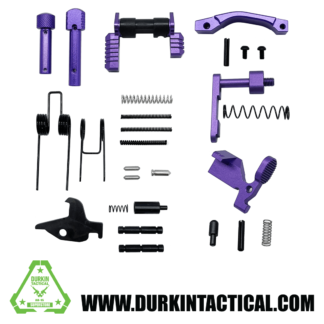 Purple AR-15 Lower Parts Kit Except Trigger, Hammer, and Grip