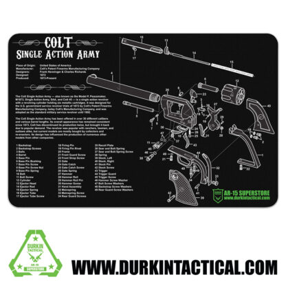 Durkin Tactical Colt Revolver (ARMY) Gun Cleaning Mat 17" x 11"