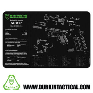 Durkin Tactical Glock 42/43 Gun Cleaning Mat 17" x 11"