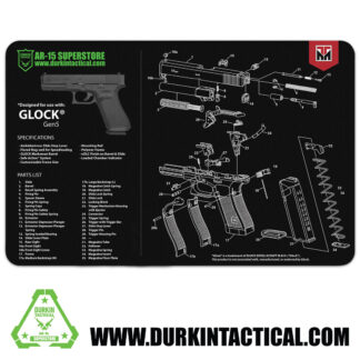 Durkin Tactical Glock Gen 5 Gun Cleaning Mat 17" x 11"
