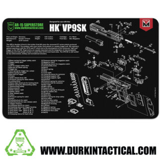 Durkin Tactical Heckler & Koch VP9SK Gun Cleaning Mat 17" x 11"