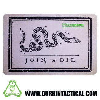 Durkin Tactical Join or Die Flag Gun Cleaning Mat 17" x 11"