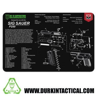 Durkin Tactical Sig Sauer P250 Gun Cleaning Mat 17" x 11"