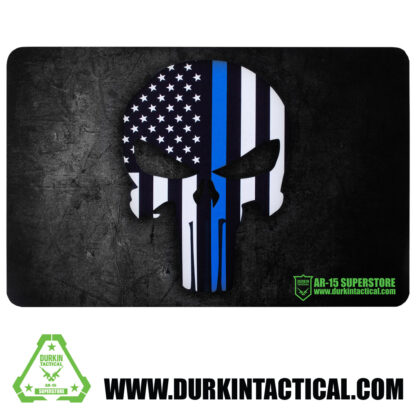 Durkin Tactical Punisher Blue Line Gun Cleaning Mat 17" x 11"