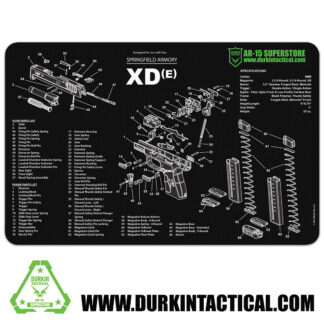 Durkin Tactical Springfield Armory XD(e) Gun Cleaning Mat 17" x 11"