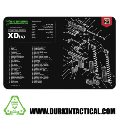 Durkin Tactical Springfield Armory XD(s) Gun Cleaning Mat 17" x 11"