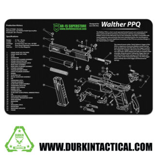 Durkin Tactical Walther PPQ Gun Cleaning Mat 17" x 11"