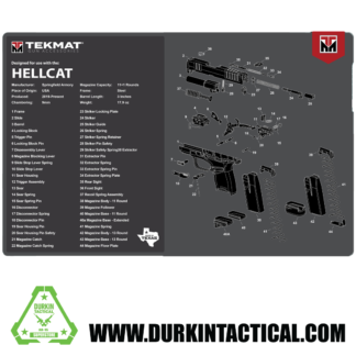 Durkin Tactical Springfield Hellcat Gun Cleaning Mat 17" x 11"
