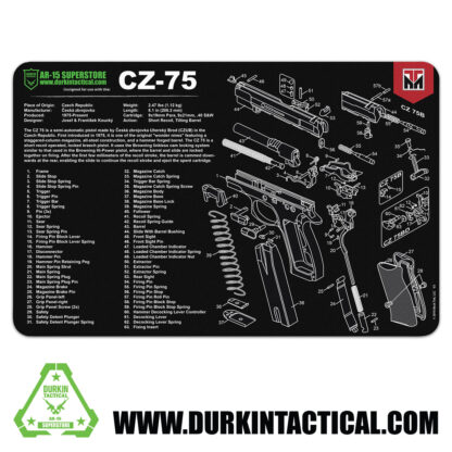 Durkin Tactical CZ-75 Gun Cleaning Mat 17 X 11