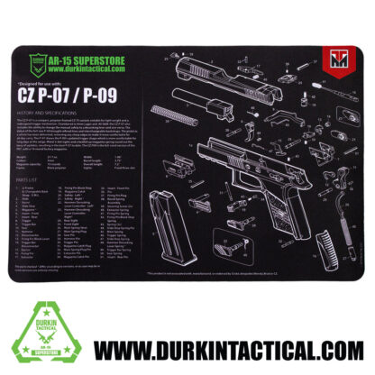 Durkin Tactical CZ P-07/P-09 Gun Cleaning Mat 17 X 11