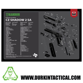Durkin Tactical CZ Shadow 2SA Gun Cleaning Mat 17 X 11