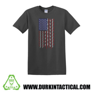 Durkin Tactical Gun Flag T-Shirt- Medium