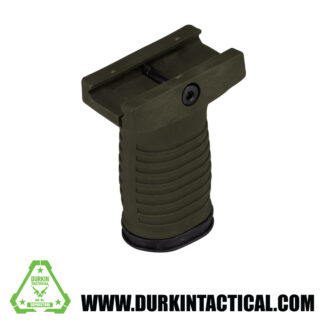 Vertical Rubberized Foregrip, Compact- OD Green