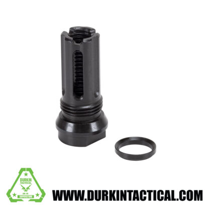 Breek Arms BFO 5/8"x24 Flash Hider Cage Style, Outside Threaded- Black Nitride