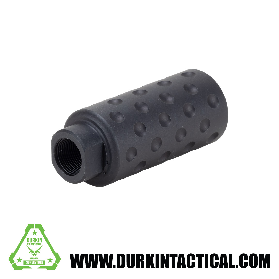 AR-10 | Dimpled Flash Can | 5/8 x 24 | Black. .308/.300/7.62