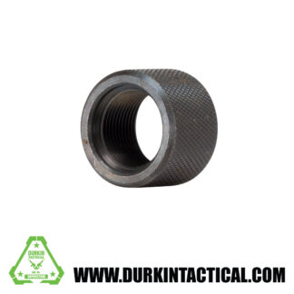 Muzzle Thread Protector | 5/8 x 24 | Carbon Steel | Black | Outside Dimensions 0.915