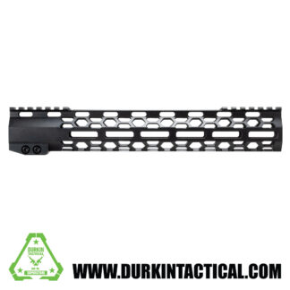 AR 15 M-Lok | 12" Free Float Honeycomb Split Rail Handguard - Black