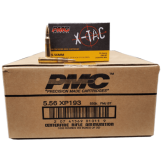 5.56 Nato – PMC X-Tac 55 Grain FMJ Brass Case – 1000 Rounds