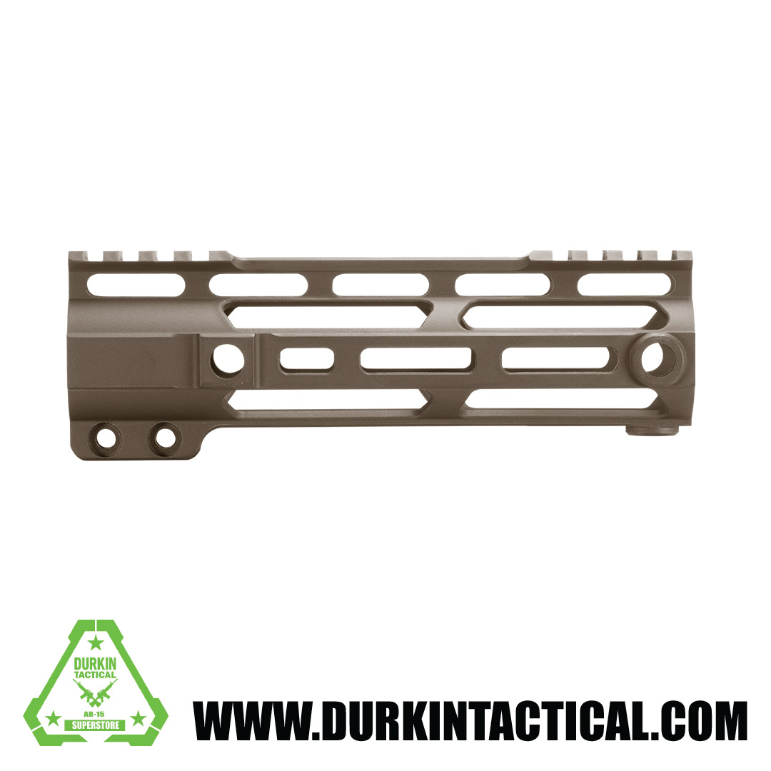 7″ Free Float, Split Rail, M-Lok, Handguard | Cerakote Burnt Bronze ...