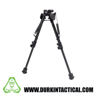 Adjustable Bipod 8.3" - 12.7", Spring Tension Control, Picatinny/Swivel Mount