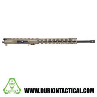 20" .223/5.56 Wylde | Fluted Barrel | 1:8 twist | Complete Upper Assembly with 15" Honeycomb Handguard | Cerakote FDE